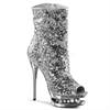 Pleaser - BLONDIER1008 Bottes de plateforme, Pole dance chaussures - Chaussures de pole dance - Couleur argent Product image